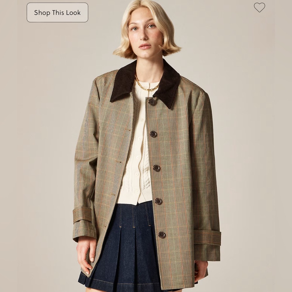 J. Crew Barn Jacket™ in plaid double-faced cotton